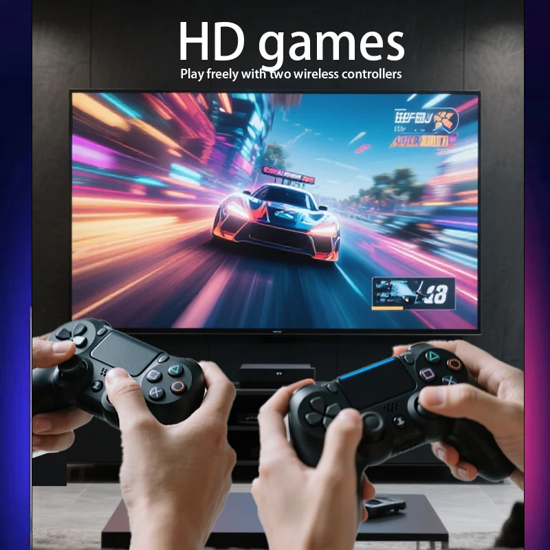 Retro Game Stick Video Game Console 2.4g Double Wireless Controller Game Stick 4K 20000 Games for Ps1/Gba Boy Christmas Gift